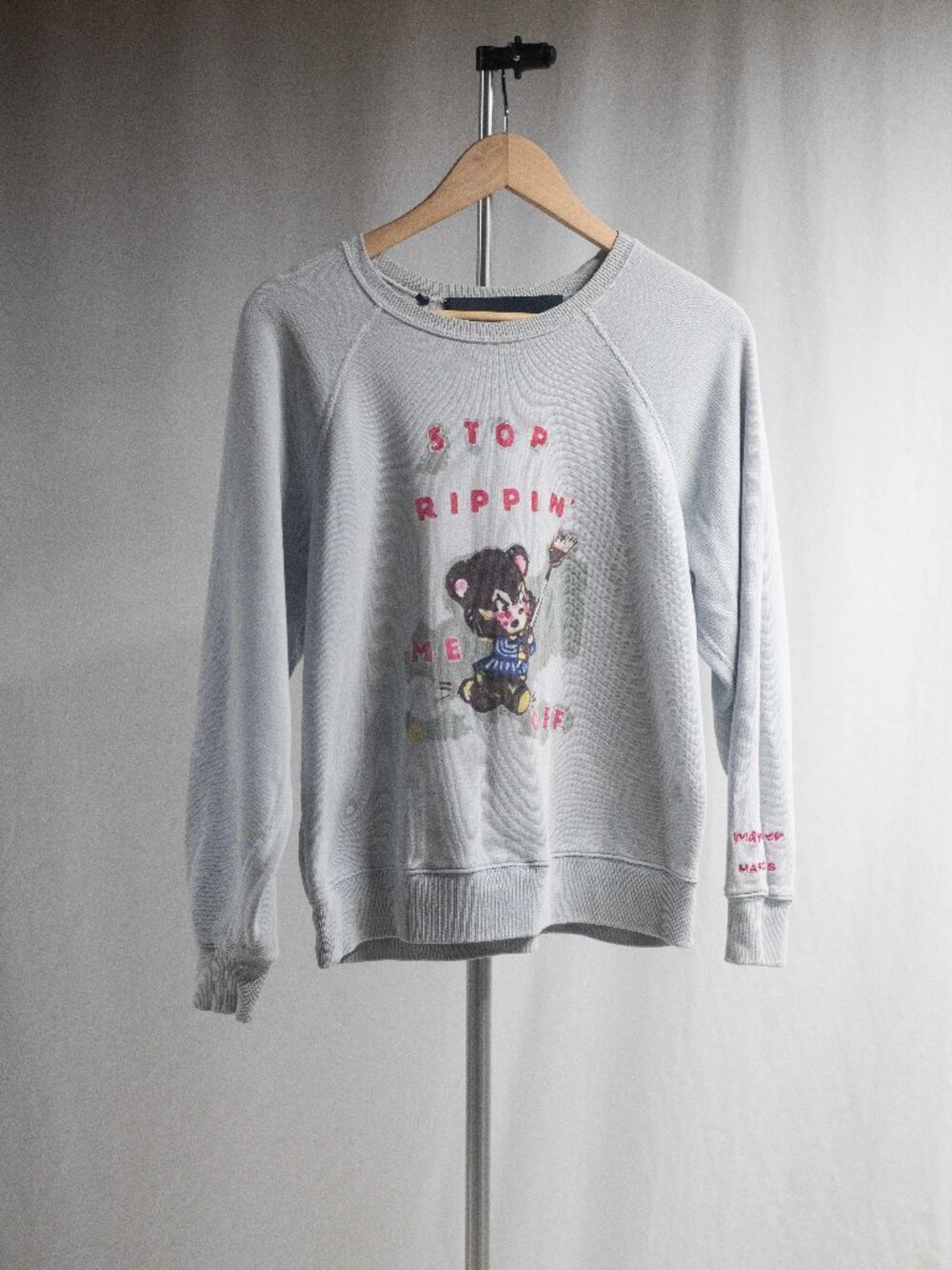Magda Archer X Marc Jacobs Grey Limited Edition 'stop Ripping Me Off' Sweatshirt